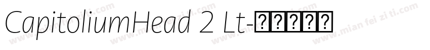 CapitoliumHead 2 Lt字体转换